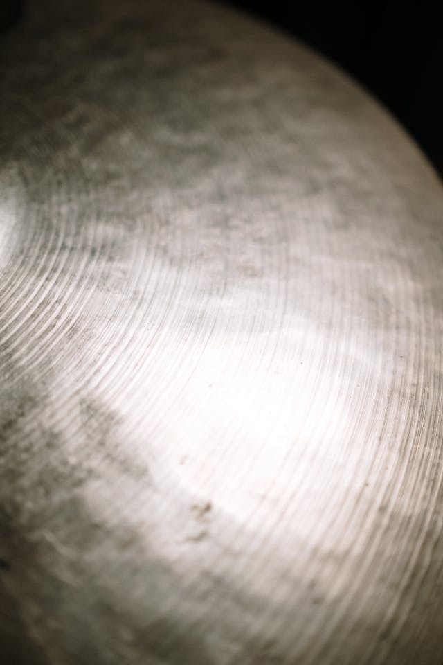Close up photo of a cymbal